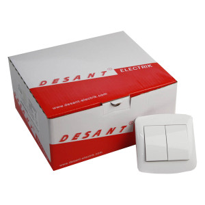 Вимикач внутр. подвійний 10А 250В №D-302 (120/10) оптом купити в Knopa
