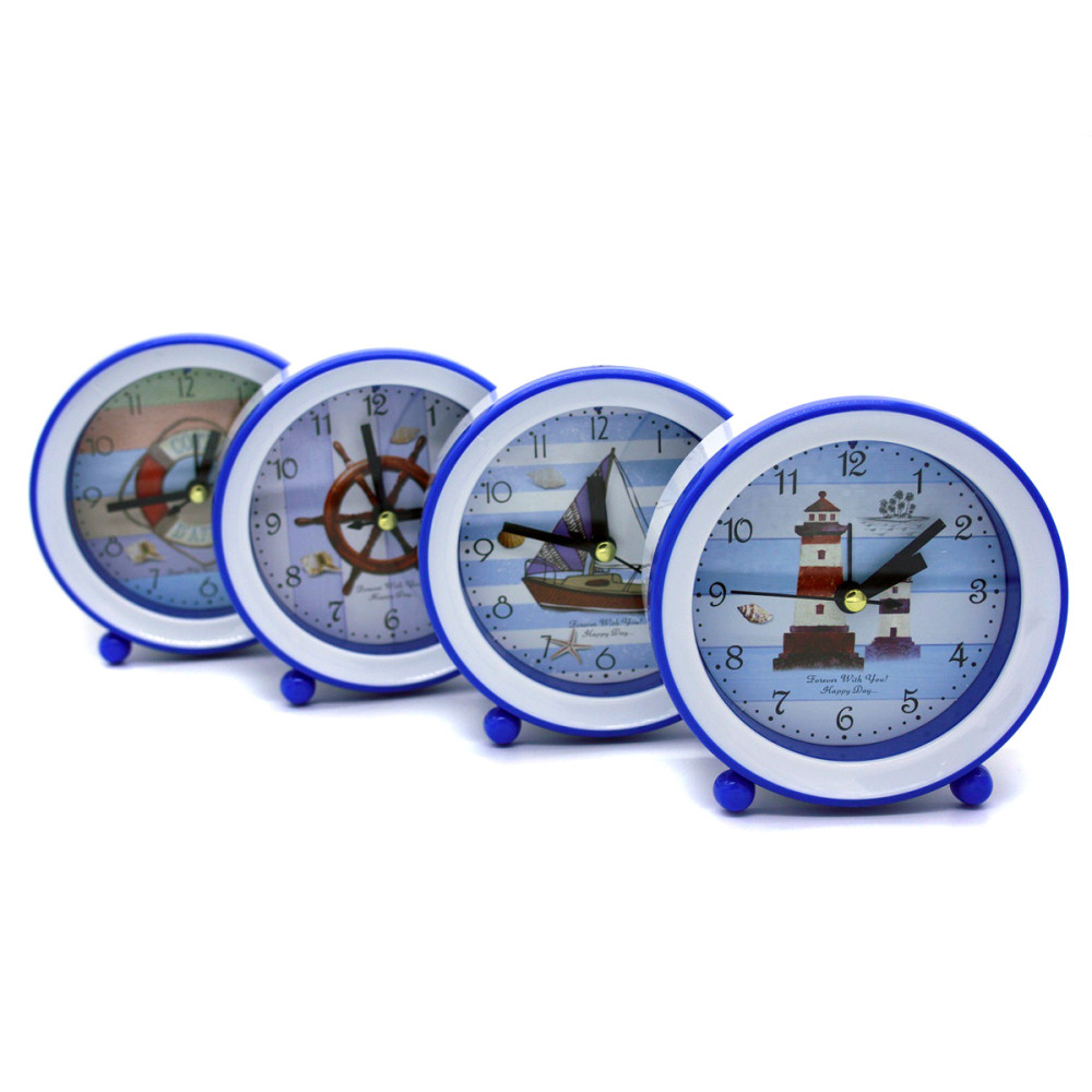 Будильник №HY-2008B пл. 4рис. (10,5 * 10,5 * 4) см кругл. у кор. (144) Будильник №HY-2008B пл. 4рис. (10,5 * 10,5 * 4) см кругл. у кор. (144)
