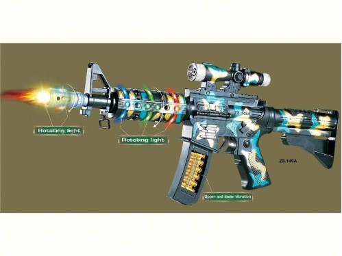 Іграшка № ZS.149A автомат іграшковий зі світловими та звуковими ефектами на 3R6 бат (35*16)см (96)