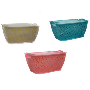 Кошик №8152+ пл. прямокут. з кришкою (29,5*21,5*13,5)см (96) оптом купити в Knopa