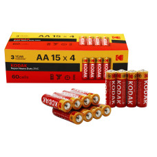 Батарейка R06 Kodak у спайці 4шт, уп. 60шт (1440/60) Батарейка R06 Kodak у спайці 4шт, уп. 60шт (1440/60)