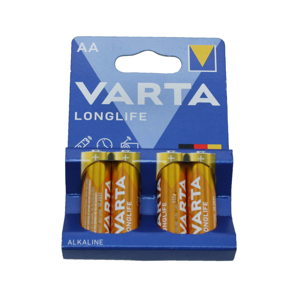 Батарейка LR06 Varta LONGLIFE Жёлтая на блистере 4шт (4106101414) (80) Батарейка LR06 Varta LONGLIFE Жёлтая на блистере 4шт (4106101414) (80)
