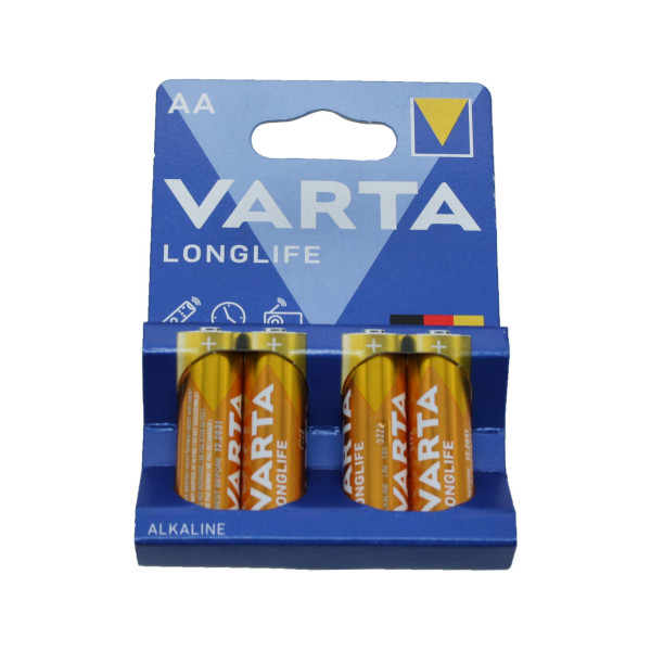 Батарейка LR06 Varta LONGLIFE Жовта на блістері 4шт (4106101414) (80)
