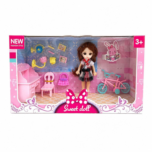 Іграшка лялька з аксесуарами набір "SWEET DOLL" № ТК853 (38*21см) (48) Іграшка лялька з аксесуарами набір "SWEET DOLL" № ТК853 (38*21см) (48)