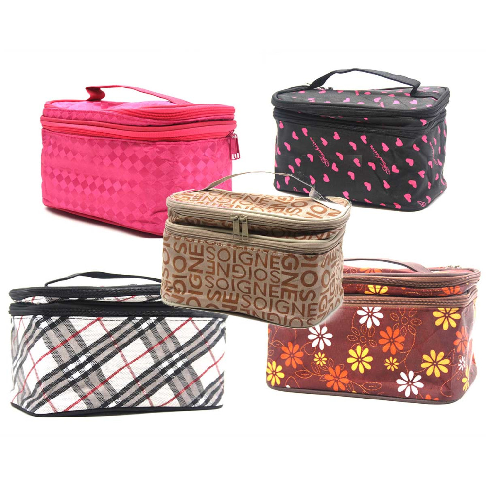 Косметичка №Н-370 2зм із літер. (19*10)см 5 кол (300) Косметичка №Н-370 2зм із літер. (19*10)см 5 кол (300)