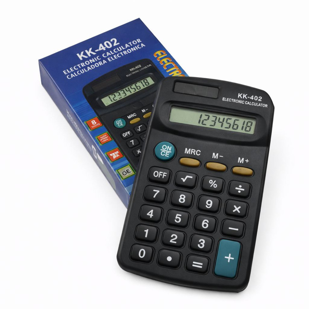 Калькулятор №KK-402 (КК-402) TAKSON мал. чёр. с матов. кноп. 8цифр 1R6 (400) Калькулятор №KK-402 (КК-402) TAKSON мал. чёр. с матов. кноп. 8цифр 1R6 (400)