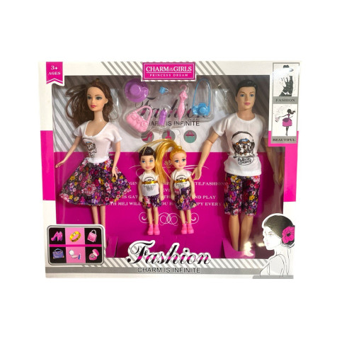 Игрушка кукла набор Семья "Fashion" с аксусуарами (39*33см) №ВК114 (48) Игрушка кукла набор Семья "Fashion" с аксусуарами (39*33см) №ВК114 (48)