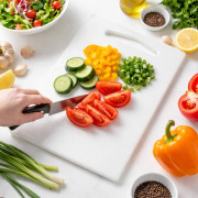 Дошка кухонна (22.5 * 24 * 0.4) см пл. однотонна біл цв.№RP-9615 (48) Дошка кухонна (22.5 * 24 * 0.4) см пл. однотонна біл цв.№RP-9615 (48)