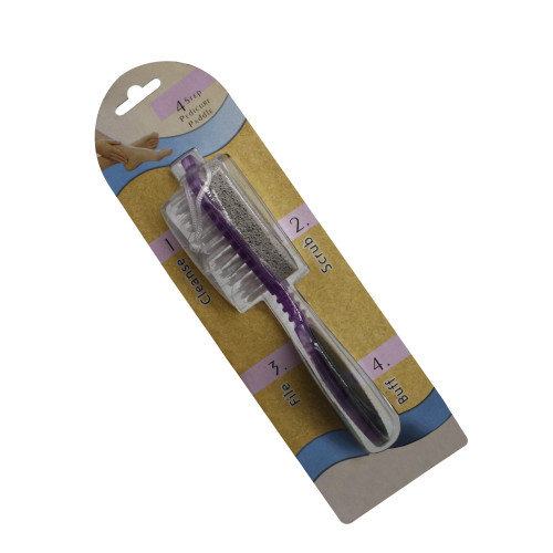 Педикюр. №026 щітка з каменем пив. та сіткою 4в1 (3*4,5*18) (288) Педикюр. №026 щітка з каменем пив. та сіткою 4в1 (3*4,5*18) (288)