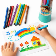 Фломастер 12шт в кругл. банке пл.(4*17)см 36наб в упак №701-12 (144) Фломастер 12шт в кругл. банке пл.(4*17)см 36наб в упак №701-12 (144)