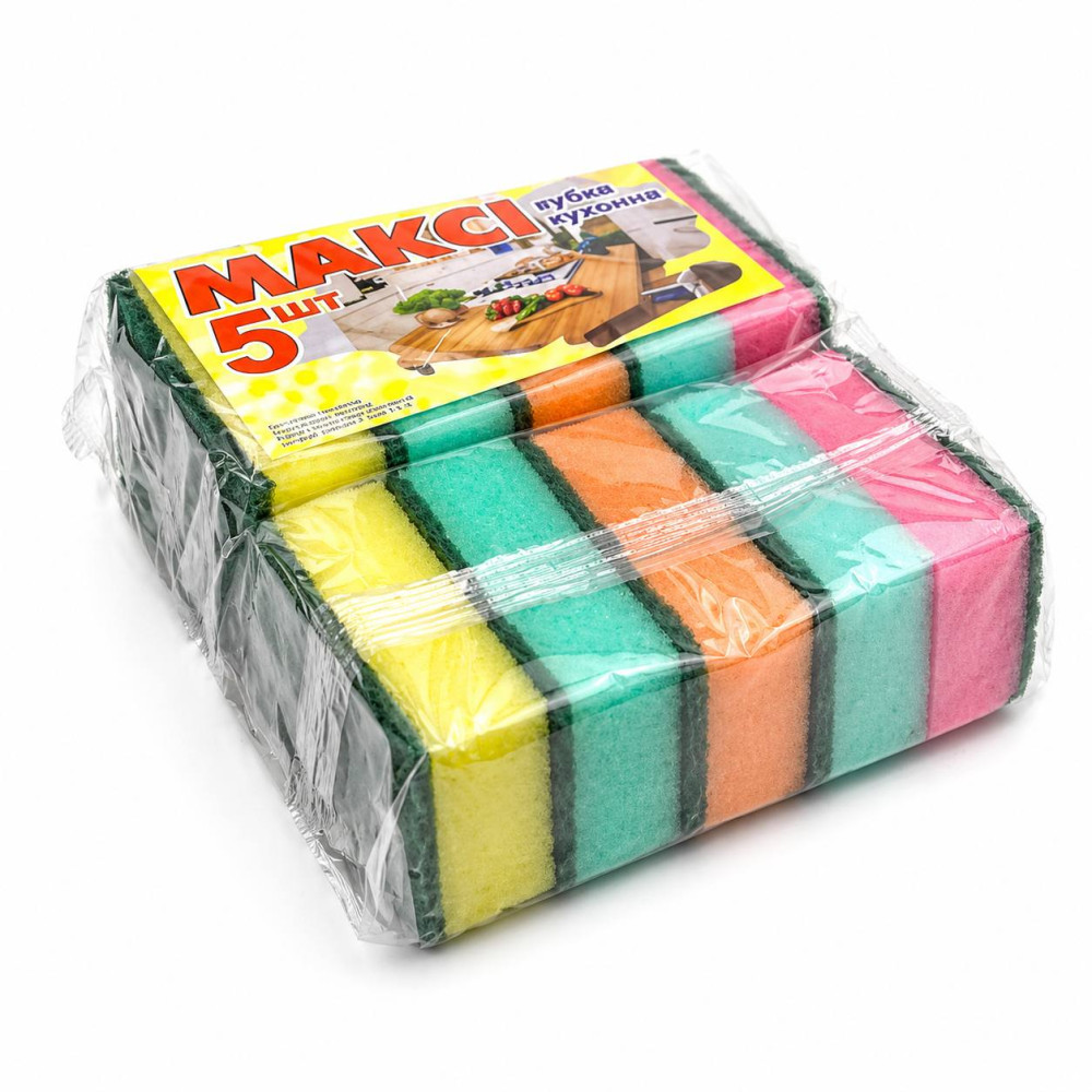 Мочалка Максі 5шт кухонна (60) Мочалка Максі 5шт кухонна (60)