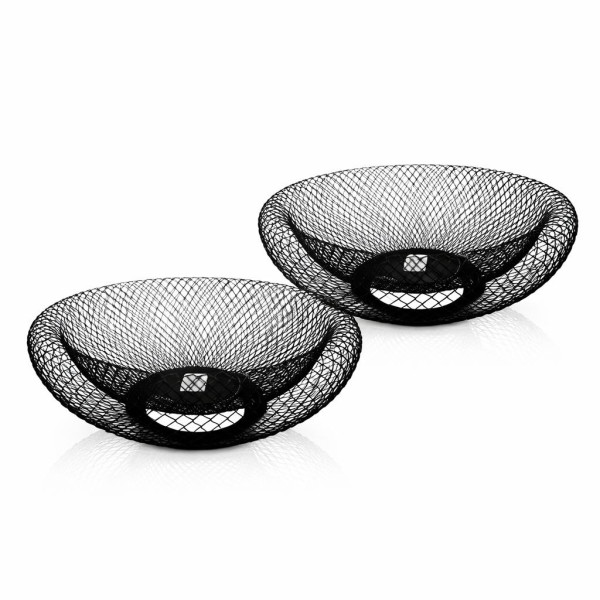 Фруктівниця мет. подвійна чорн. кол. кругла (22 * 9.5) см 180 гр. №Н11-004 (24)