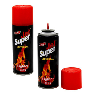 Газ JET SUPER Джет супер турция Lighter Gas  100мл 12шт в пакете (96/12) оптом купить в Knopa