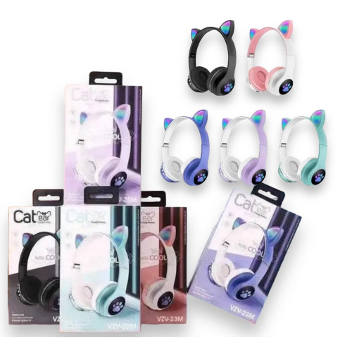 Навушники Бездротові навушники "Котики" з підсвічуванням Bluetooth CAT EAR №VIV-23 (100) Навушники Бездротові навушники "Котики" з підсвічуванням Bluetooth CAT EAR №VIV-23 (100)