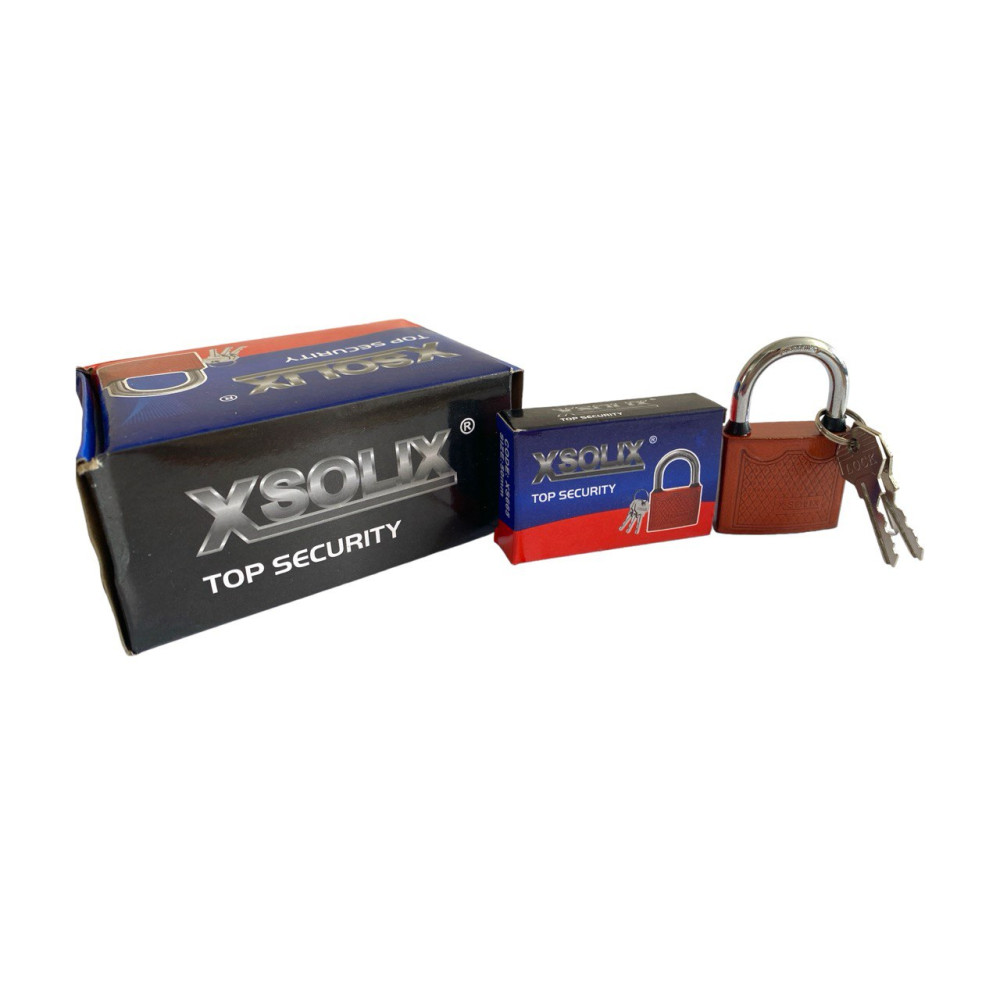 Замки навісні мідні з 3ключ. XSOLIX 50 мм. 6 шт. в упаковці №XS-50 (120) Замки навісні мідні з 3ключ. XSOLIX 50 мм. 6 шт. в упаковці №XS-50 (120)