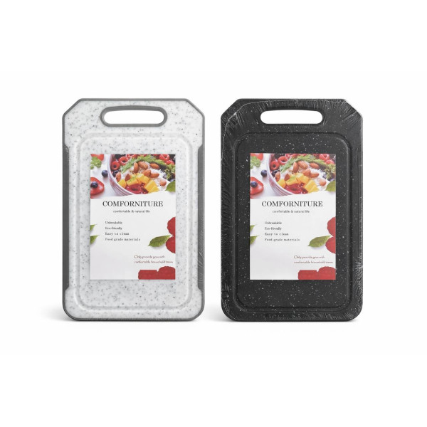 Дошка кухонна пл. прямокут. з рамкою та вирізом в 5 кол (15*25*0.7)см №СВ-038-1 (80)