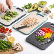 Дошка кухонна пл. прямокут. з рамкою та вирізом в 5 кол (20*30*0.7)см №СВ-038-2 (50)