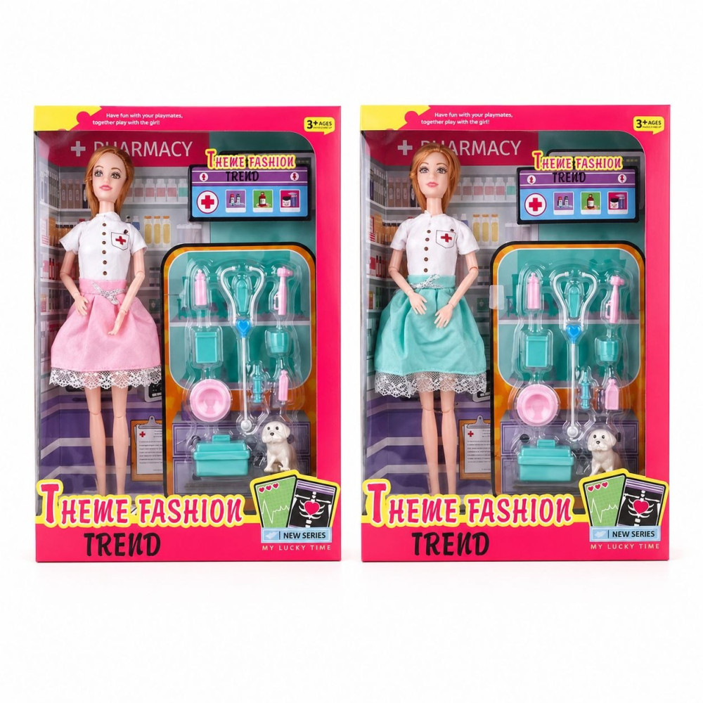 Іграшка Набір Лялька-Лікар з аксесуарами "Theme Fashion TREND"(23*33см) №3377-303 (72) Іграшка Набір Лялька-Лікар з аксесуарами "Theme Fashion TREND"(23*33см) №3377-303 (72)