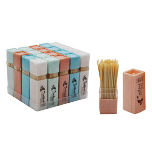 Зубочистки №5250 бамб. в уп. 20шт (50шт зубоч. в кор.)(2,5*2,5*8,5)см  (960) оптом купить в Knopa