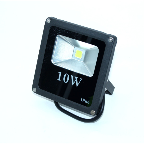 Лампа прожектор №10W-50 алюм. чор. кол. у кор. квадр. (12 * 12,5 * 4) біл. світло (50)