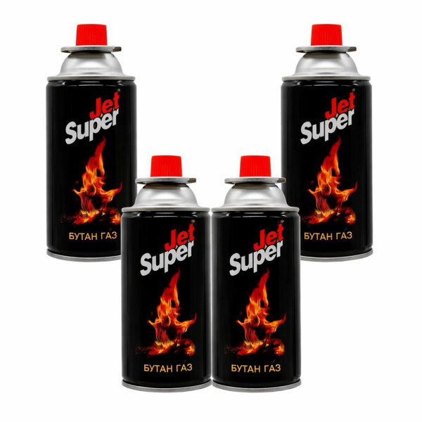 Газ для плит та пальників "Jet Super" Турція 220гр. (340мл) (28/4) Газ для плит та пальників "Jet Super" Турція 220гр. (340мл) (28/4)