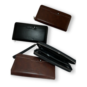 Кошелёк мужск. PU 2цв.12шт в упак  (19,5*10*2,5)см №115-1 (120) оптом купить в Knopa
