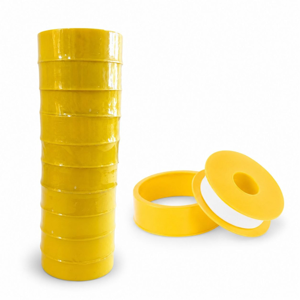 Фум-стрічка (19*15*0.2мм) PTFE жовта №S-15 (500/10) Фум-стрічка (19*15*0.2мм) PTFE жовта №S-15 (500/10)