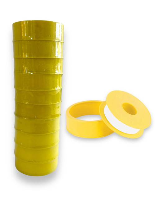 Фум-стрічка (19*15*0.2мм) PTFE жовтий.  №S-15 (500/10)
