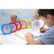 Будильник №LP70 пл. круглий (3,6 * 10 * 10) 4кол однот. з біл. екр. 1R6 у бум. кор. (200)