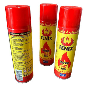 Газ FENIX 270мл турция Lighter Gas  (48) оптом купить в Knopa