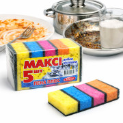 Мочалка Піна плюс XXL (10*7) кухонна 5шт на наб. (50) Мочалка Піна плюс XXL (10*7) кухонна 5шт на наб. (50)