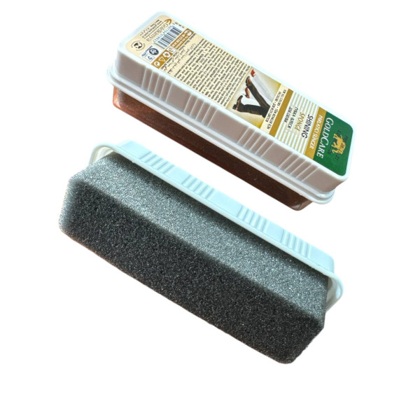 Gold Care Губка для взуття блиск міні натуральна, 12 шт в упак (4,5*13*4,5)см (96) Gold Care Губка для взуття блиск міні натуральна, 12 шт в упак (4,5*13*4,5)см (96)