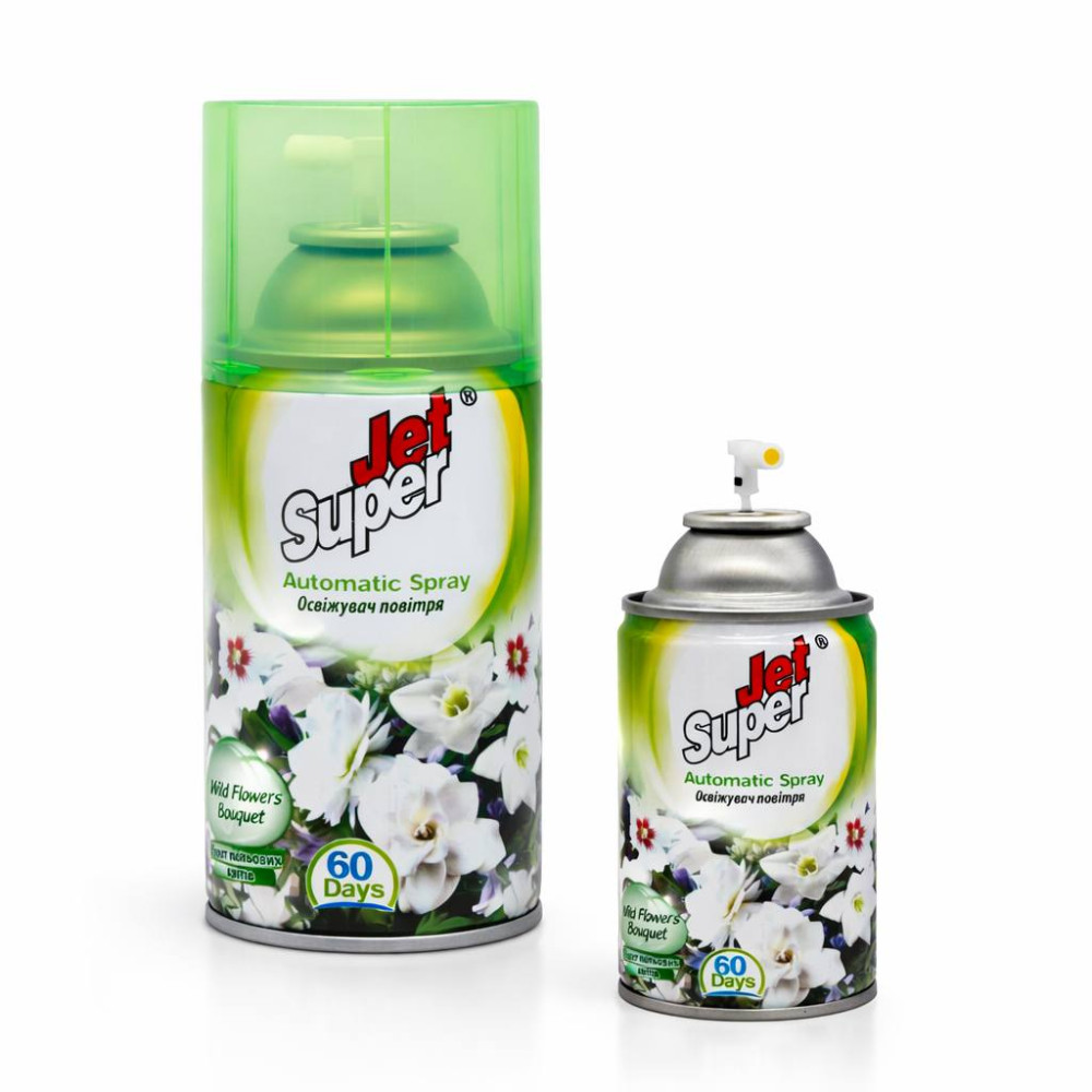 Освіжувач запаска №006 Jet Super 260мл польові квіти (Wild Flowers) (48) Освіжувач запаска №006 Jet Super 260мл польові квіти (Wild Flowers) (48)