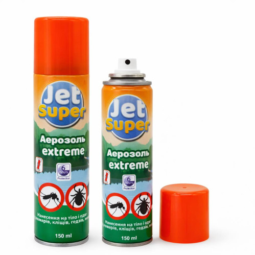 Аерозоль від комарів Jet Super Туреччина 150ml repellent Extreme 6годин (48)