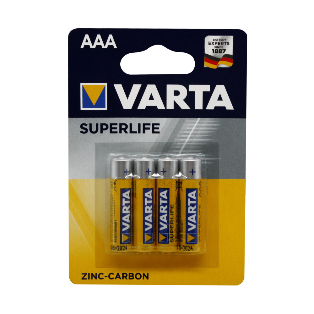 Батарейка R03 Varta на блистере 4шт (2003101414) (240/48) Батарейка R03 Varta на блистере 4шт (2003101414) (240/48)