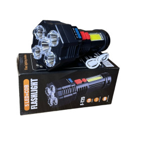 Ліхтарик №F-T25 пл. перезаряджається з USB в кор.(6.5*14)см (120) оптом купити в Knopa