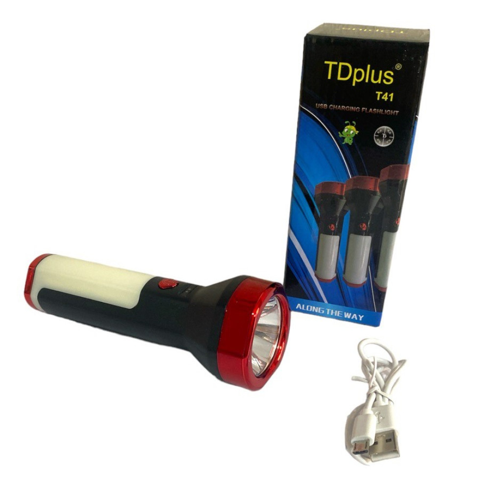 Фонарик №Т41 перезаряжаемый с USB в коробке (5*15)см (160) Фонарик №Т41 перезаряжаемый с USB в коробке (5*15)см (160)