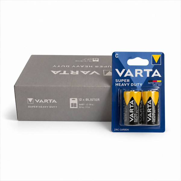 Батарейка R20 Varta SUPERLIFE тип D BLI 2 ZINC-CARBON (2020101412) (120/24)