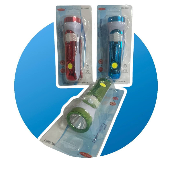 Ліхтарик №WL-3007 (228) перезаряджається з USB на 2х положення 3 кол (12,5*3,5)см (160)
