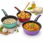 Каструля метал. з кольоровими. руч. 18см №775-2-18 (30)