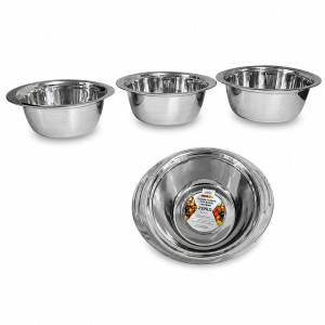 Миска метал. овал. з ушк. 27см 430гр. №PD-27-14 (100) оптом купити в Knopa