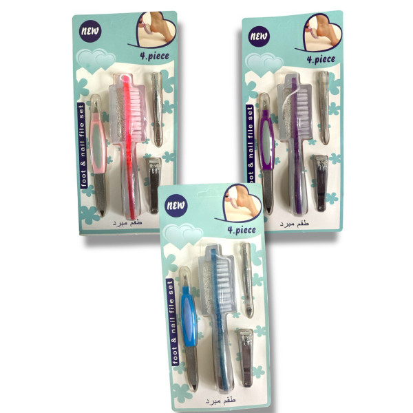 Набір педикюрних маніакалів. 4pcs на аркуші. 24 Набе в упаковці. №B016-02380 (144)