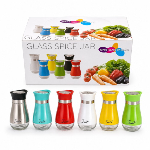 Сольниця скляна з метал. кришкою та пл. корпусом 12шт у кор. 3кол.(11 * 5,5) см. №150-11 (144) Сольниця скляна з метал. кришкою та пл. корпусом 12шт у кор. 3кол.(11 * 5,5) см. №150-11 (144)