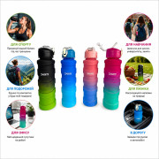 Пляшка для води пл. sports форма--гусениця 900мл в кл.(25*7)см №XL-59 (100) Пляшка для води пл. sports форма--гусениця 900мл в кл.(25*7)см №XL-59 (100)