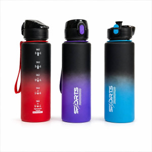 Пляшка для води пл. sports 600мл у кл. (23,5*7)см №XL-60 (100) оптом купити в Knopa