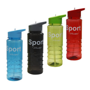 Пляшка для води пл. sports 750мл із руч. в кл. (23 * 7,5) см № XL-76 (80) оптом купити в Knopa