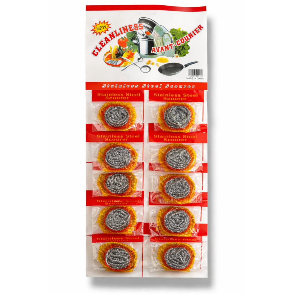 Мочалка кух. метал. 12шт * 10гр. на аркуші (ціна за набір) №6080 (100) Мочалка кух. метал. 12шт * 10гр. на аркуші (ціна за набір) №6080 (100)