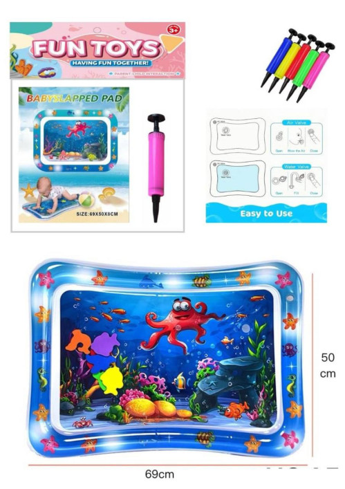 Іграшка №А5 Надувний ігровий розвиваючий водний дитячий килимок Baby Water Play Mat (50*69) (168)