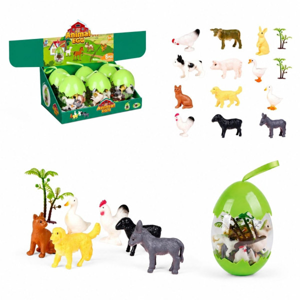 Іграшка Тварини ANIMAL EGG6 наборів, 14 деталей, (ціна за набір) (12.5 * 8) см № YH51 (144)