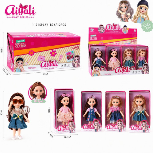 Іграшка Лялька AIYALI 12 наборів в упк.(ціна за набір),(5,5*19*10)см №3008-7 (192)